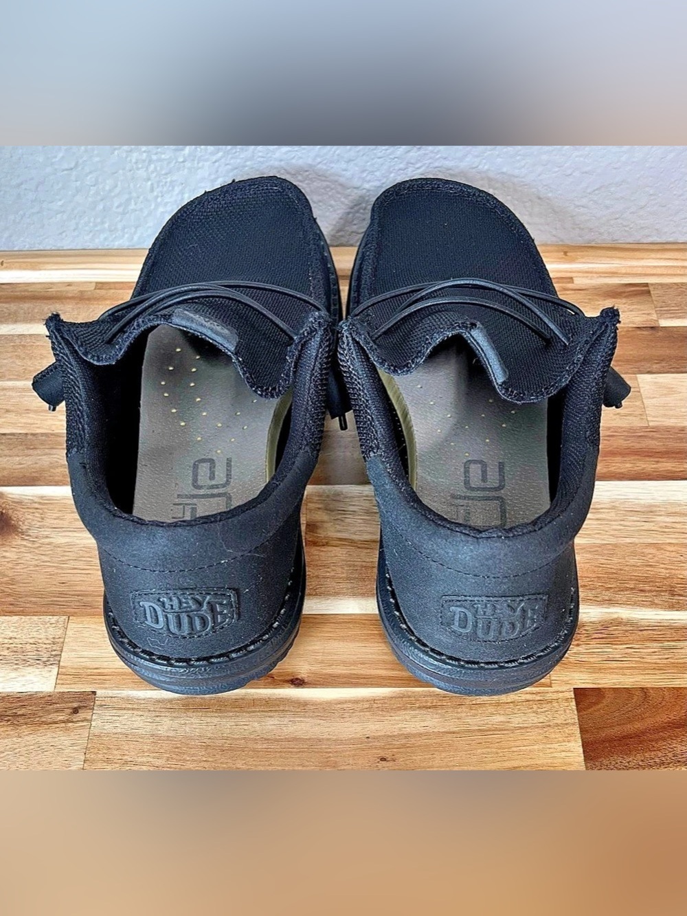Hey Dude Wally Funk Mono Shade Black Shoes Mens/ Guys US 9 - Picture 3 of 8
